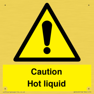Caution Hot liquid